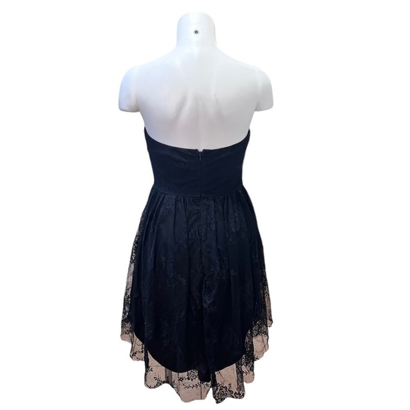 Forever 21 Fit & Flare Black Lace Strapless Dress Medium - Picture 5 of 12